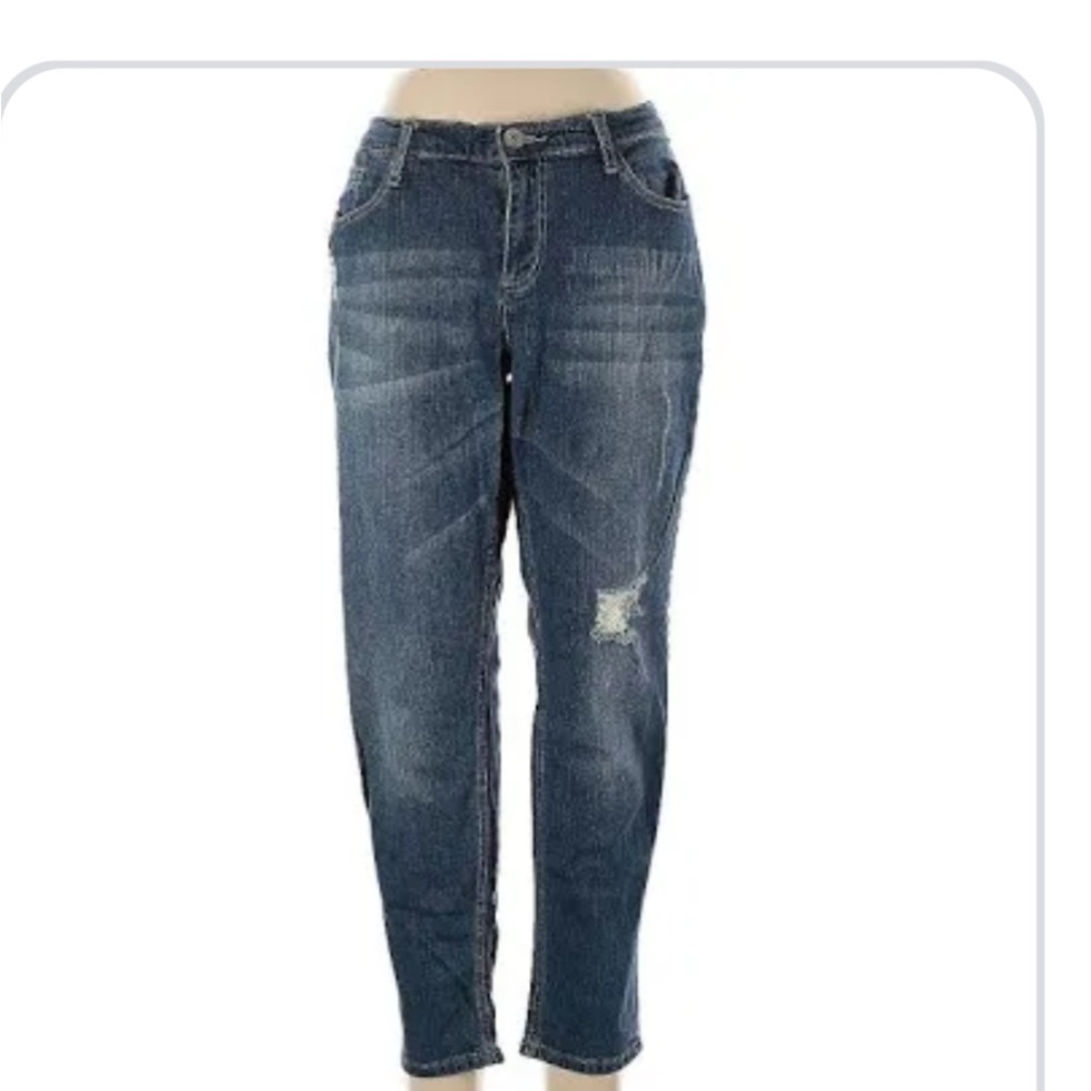 Seven7 Classic Blue Marilyn Boyfriend Jeans